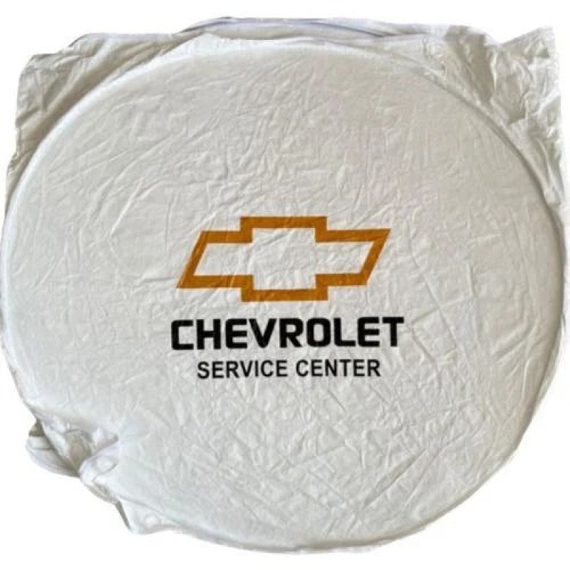 شماسة سيارة قابلة للطي تحمل شعار شيفروليه وعبارة "مركز خدمة شيفروليه".