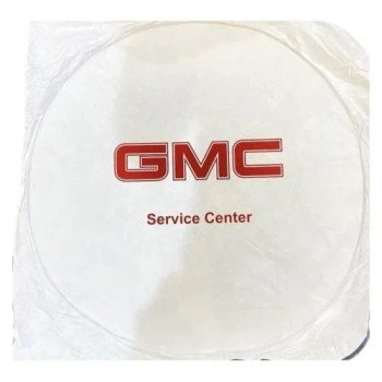 غطاء شماسة سيارة دائري يحمل شعار GMC.