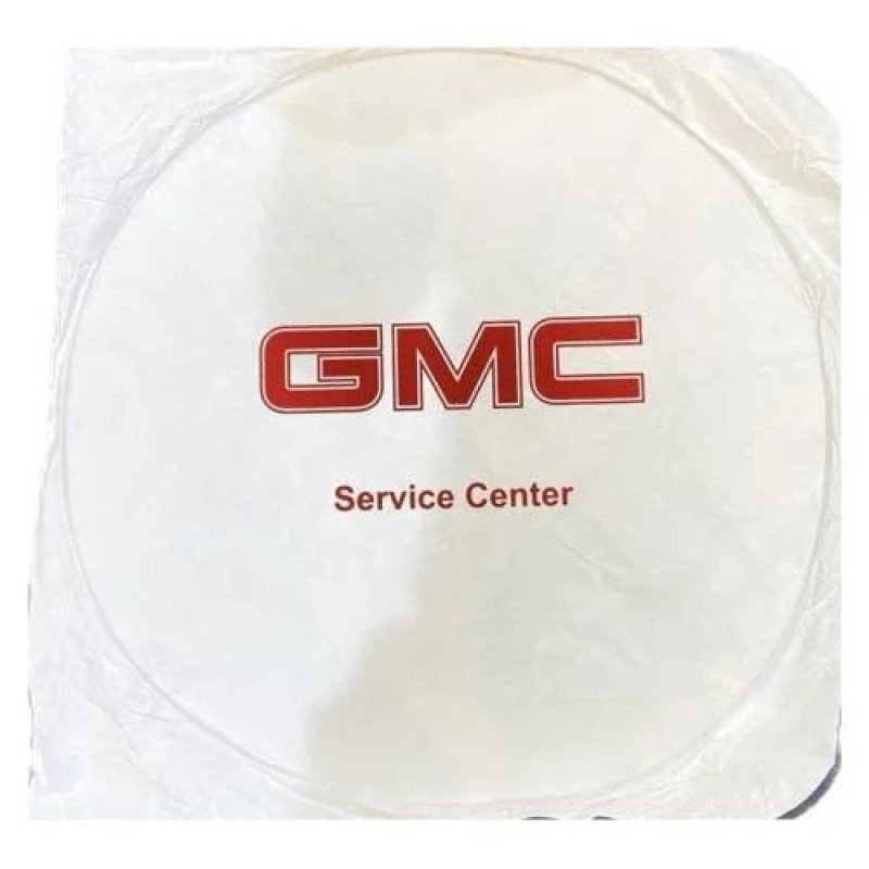 غطاء شماسة سيارة دائري يحمل شعار GMC.